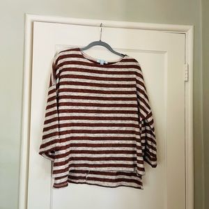 Striped sweater tunic